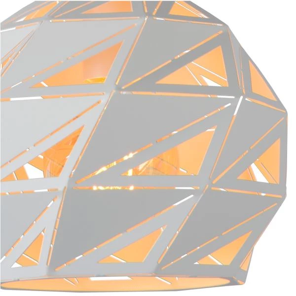 Lucide MALUNGA - Hanglamp - Ø 25 cm - 1xE27 - Wit - detail 3